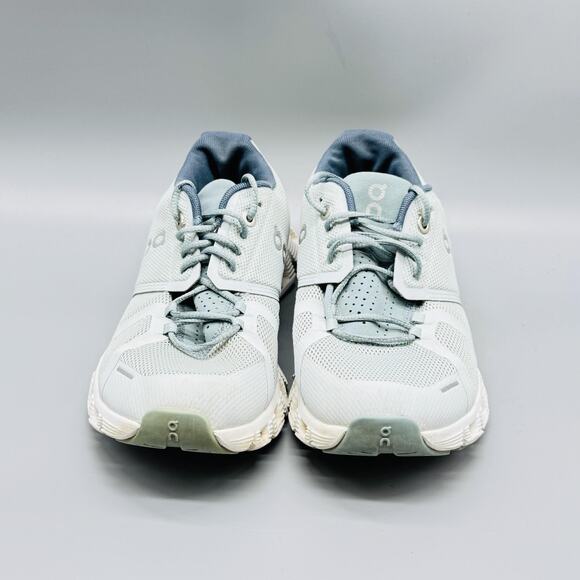 On Shoes Womens 7.5 White Blue Cloud CloudTec Swiss Engineering Running Sneakers - Picture 3 of 10